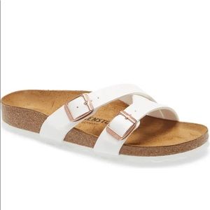 Birkenstock Yao White Summer Slide Sandals 37